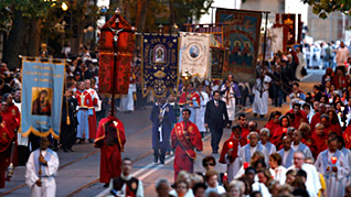 Procession et messe à Sainte-Marie-Majeure